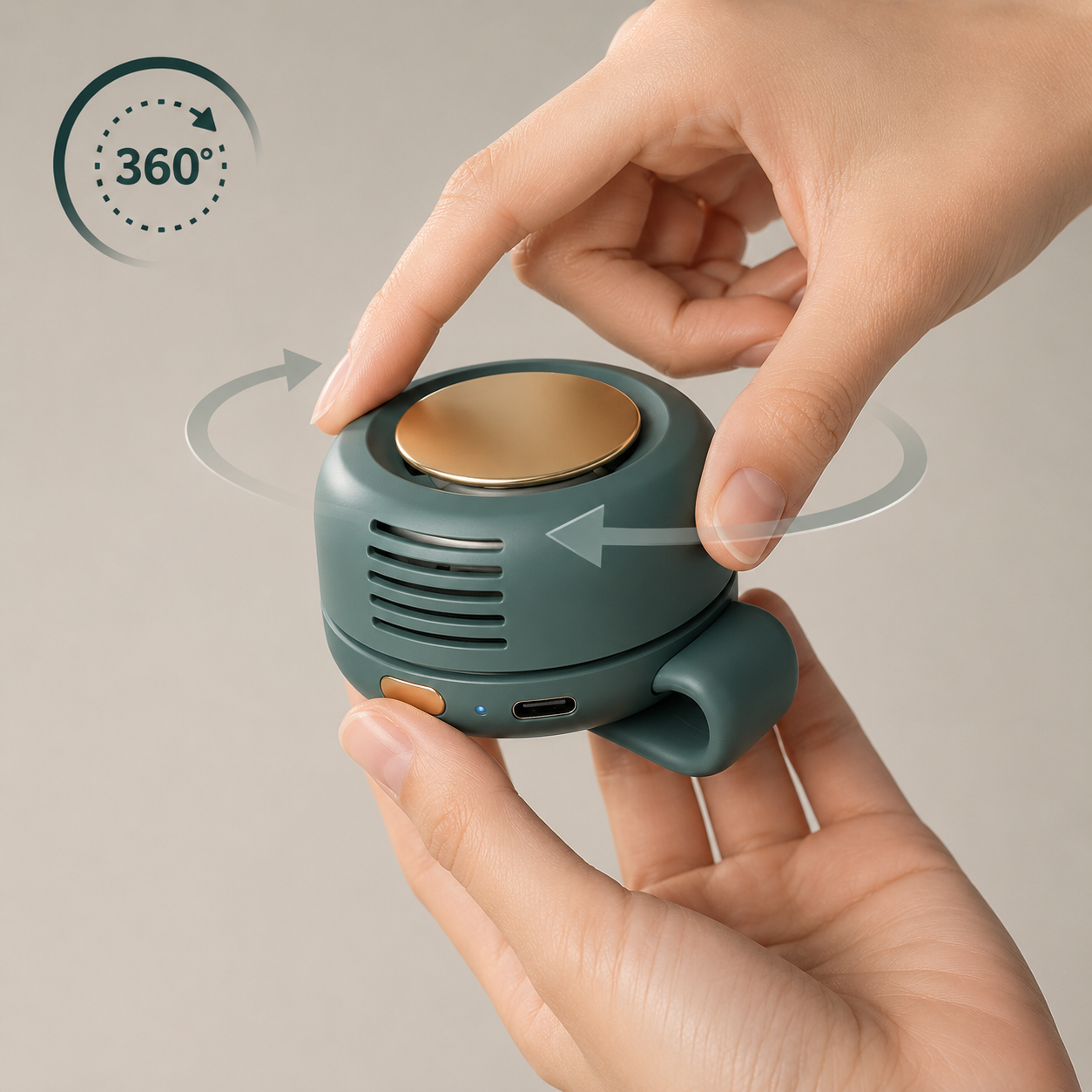 Experience Ultimate Comfort with the Whirlwind Leafless Mini Fan – USB Rechargeable, Silent & Perfect for Travel!