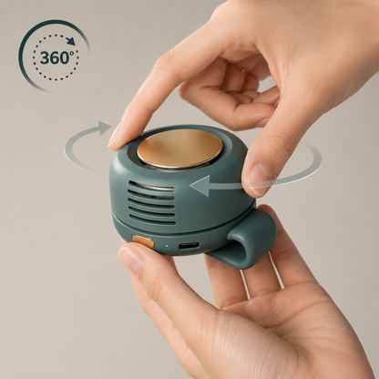 Experience Ultimate Comfort with the Whirlwind Leafless Mini Fan – USB Rechargeable, Silent & Perfect for Travel!