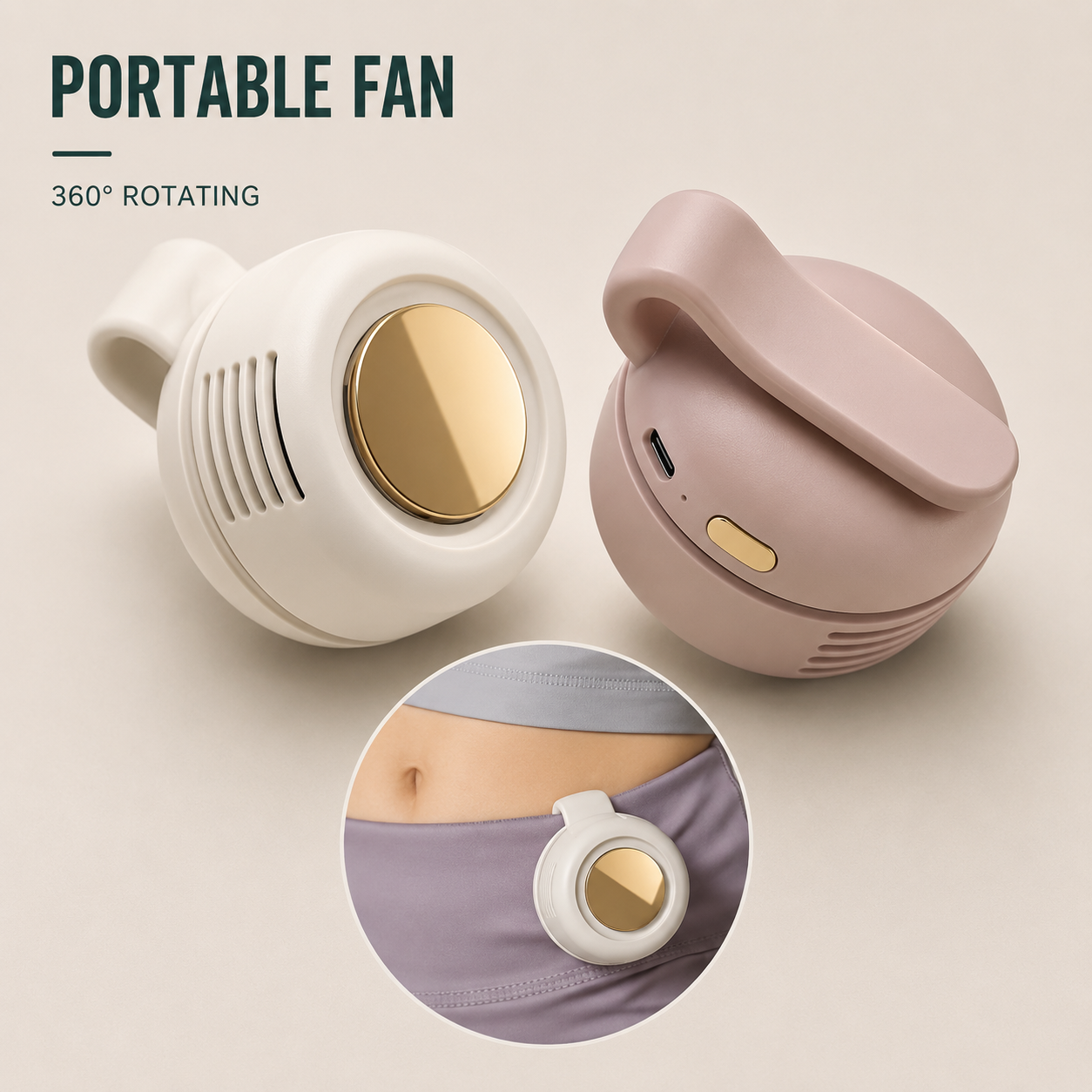 Experience Ultimate Comfort with the Whirlwind Leafless Mini Fan – USB Rechargeable, Silent & Perfect for Travel!