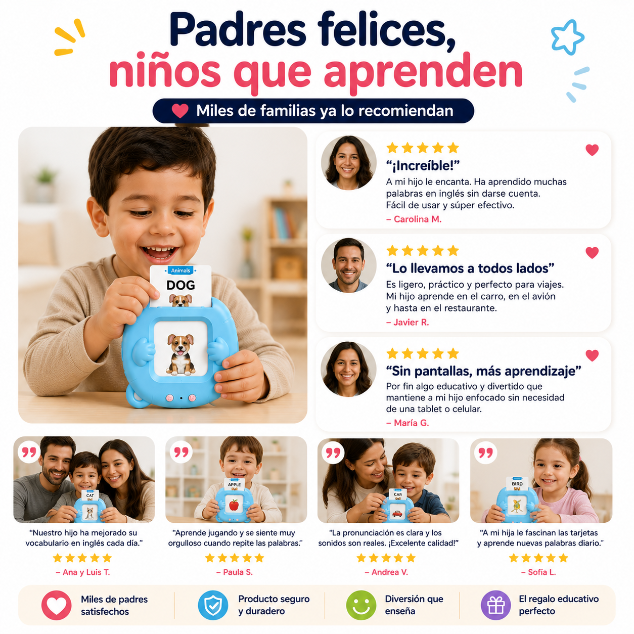 Interactive English Learning Cards™