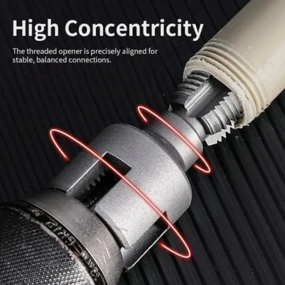 Transform Your Plumbing Projects with the Ultimate Pipe Thread Cutting Tool – Integrated Internal & External Threading Kit for Electric Drills, Perfect for PVC Pipes!