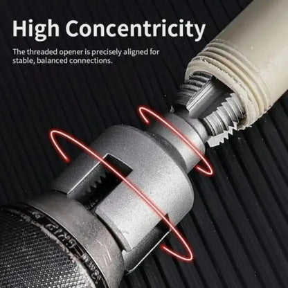 Transform Your Plumbing Projects with the Ultimate Pipe Thread Cutting Tool – Integrated Internal & External Threading Kit for Electric Drills, Perfect for PVC Pipes!