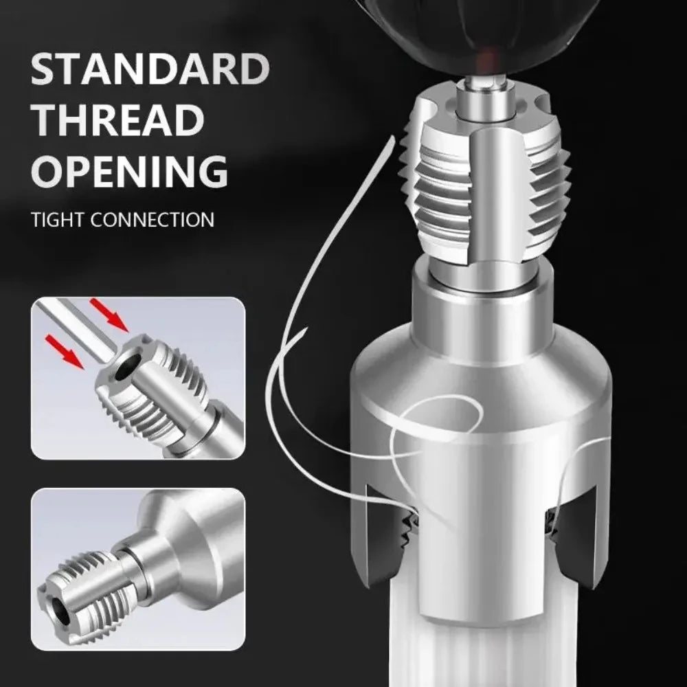 Transform Your Plumbing Projects with the Ultimate Pipe Thread Cutting Tool – Integrated Internal & External Threading Kit for Electric Drills, Perfect for PVC Pipes!