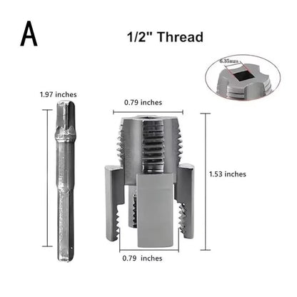 Transform Your Plumbing Projects with the Ultimate Pipe Thread Cutting Tool – Integrated Internal & External Threading Kit for Electric Drills, Perfect for PVC Pipes!